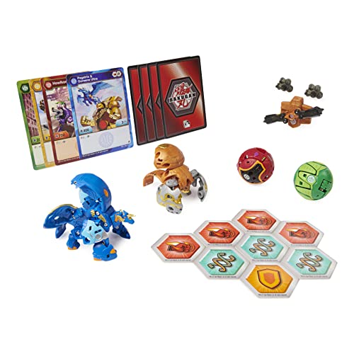 Bakugan Baku-Gear 4 Unidades, Tretorous Ultra con Baku-Gear y Fused Pegatrix x Goreene Ultra coleccionables Figuras de acción