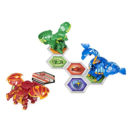 BAKUGAN Collectible Action Starter Pack 3-Pack, Nillious Ultra, Geogan Rising Figuras de acción coleccionables (Spin Master 6062069)