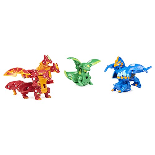 BAKUGAN Collectible Action Starter Pack 3-Pack, Nillious Ultra, Geogan Rising Figuras de acción coleccionables (Spin Master 6062069)