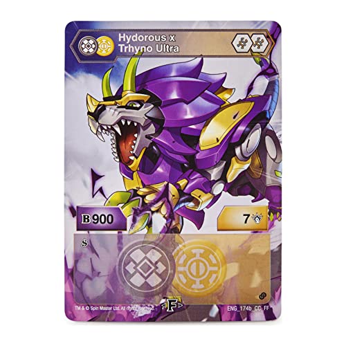 Bakugan Paquete de 3 Figuras de acción coleccionables Fusionadas Hydorous x Trhyno Ultra, Armored Alliance