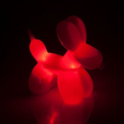 Balloon Dog shaped Lamp - Red Silicone Rubber