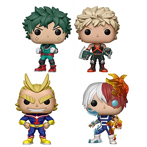 bamzok 4 Piezas Pop Anime My Hero Academia Personaje Deku Katsuki Todoroki All Might Linda Muñeca De Vinilo Figura Colección Modelo Juguetes Regalo