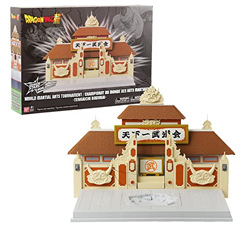 Bandai Dragon Ball Super Tenkaichi Budokai Playset - Etapa del Torneo Mundial de Artes Marciales