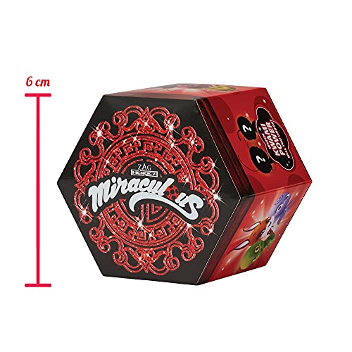 Bandai-P50500 Miraculous Ladybug P50500-Caja Sorpresa con minifigura de Kwami para coleccionar, Modelo Aleatorio, Multicolor (P50500)