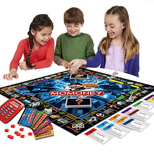 Banking Electronic Monopoly Game Deluxe Board Game, World Tour Real Estate King Transing Game para niños y Adultos