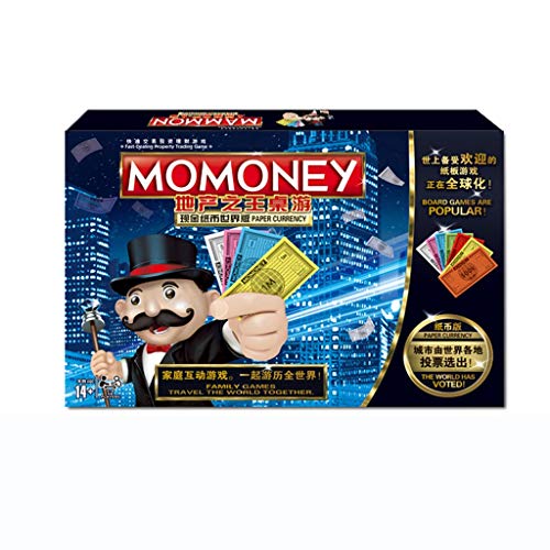 Banking Electronic Monopoly Game Deluxe Board Game, World Tour Real Estate King Transing Game para niños y Adultos