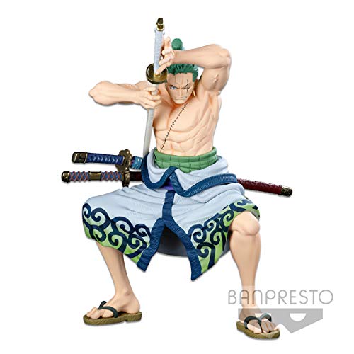 Banpresto Figura de Accion One Piece – World Colosseum 3 Super Master Star Piece – Roronda Zoro (Original) Multicolor BP17571