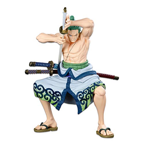 Banpresto Figura de Accion One Piece – World Colosseum 3 Super Master Star Piece – Roronda Zoro (Original) Multicolor BP17571