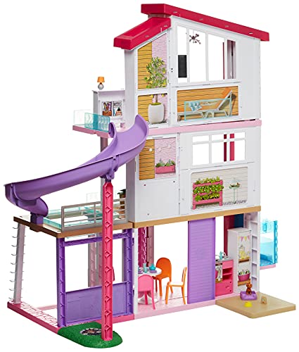 Barbie - Casa de Muñecas con Accesorios, La Casa de Tus Sueños, con Elevador Nuevo (Mattel Gnh53)