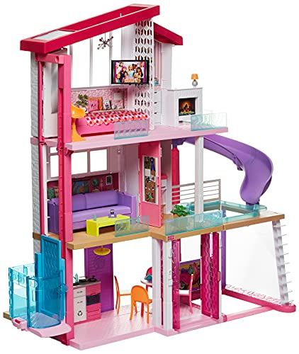 Barbie - Casa de Muñecas con Accesorios, La Casa de Tus Sueños, con Elevador Nuevo (Mattel Gnh53)