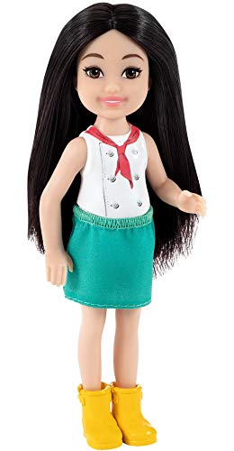 Barbie Chelsea Chef de pizzas Muñeca morena con cocina de juguete y accesorios, para niñas y niños +3 años (Mattel GTN63)