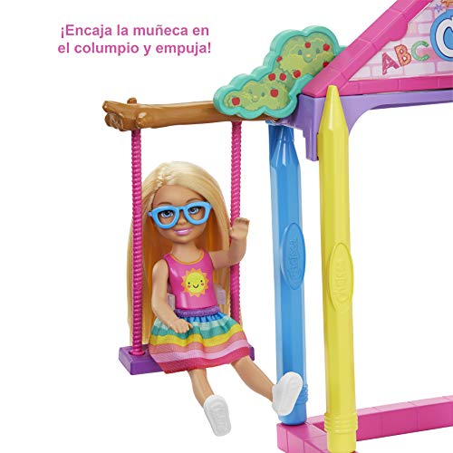 Barbie Chelsea Hora de ir a la escuela Muñeca con accesorios (Mattel GHV80)