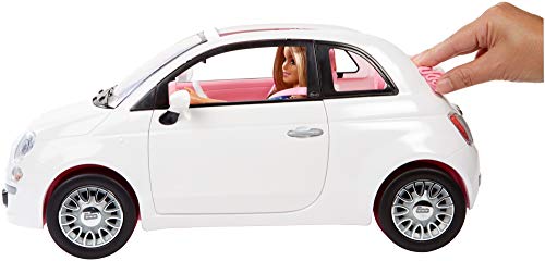 Barbie - Coche muñeca Fiat - coche muñeca, para niñas y niños de más de 3 años (Mattel FVR07)