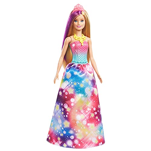 Barbie Dreamtopia Calendario de adviento, muñeca con accesorios sorpresa de juguete (Mattel GYN36)