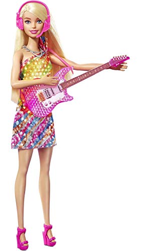 Barbie Grandes sueños en la gran ciudad Muñeca Malibú cantante con guitarra y accesorios de juguete (Mattel GYJ21)