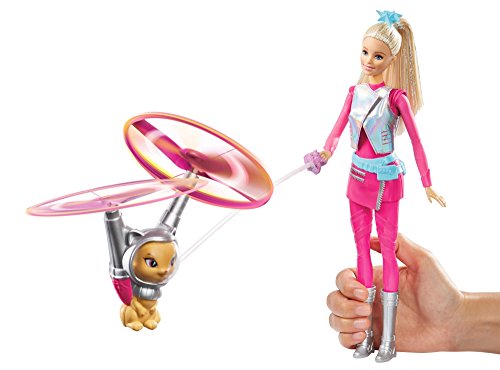 Barbie - Muñeca Fashion, Mascota voladora Aventura en el Espacio (Mattel DWD24)