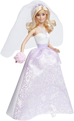 Barbie - Muñeca, Traje de Novia, Color Blanco (Mattel DHC35)