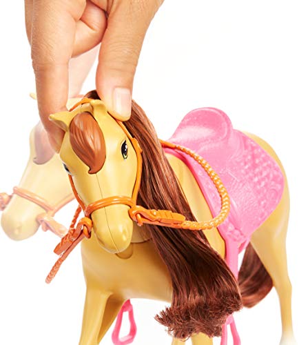 Barbie - Muñecas Barbie y Chelsea con caballos y accesorios, regalo para niñas y niños 3-9 años (Mattel FXH15), Embalaje estándar