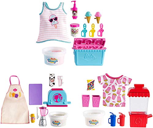 Barbie pack de accesorio pasteleria y cocina, pack de desayuno(Mattel GHK41)