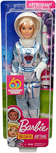 Barbie Quiero Ser Astronauta, muñeca 60 aniversario con accesorios (Mattel GFX24) , color/modelo surtido