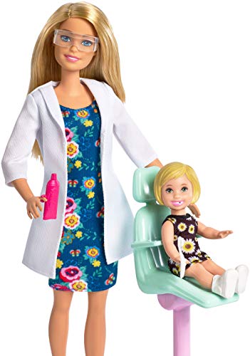 Barbie Quiero Ser Dentista muñeca con muñeca bebé y accesorios, regalo para niñas y niños 3-9 años (Mattel FXP16) , color/modelo surtido