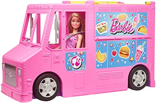 Barbie- Restaurante Hermanas Incluye 3 MUÑECAS Y MAS DE 30 Accesorios, Multicolor (Mattel GWJ58)