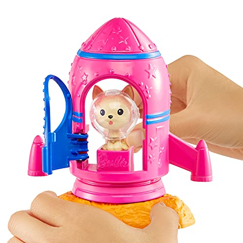 Barbie Set de juego Estación Espacial Muñeca con accesorios de juguete, regalo para niñas y niños +3 años (Mattel GXF27)