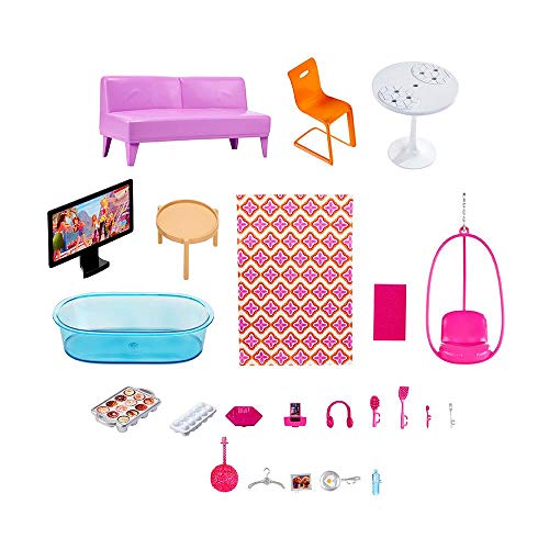 Barbie Supercasa, Casa de muñecas con accesorios (Mattel DLY32)