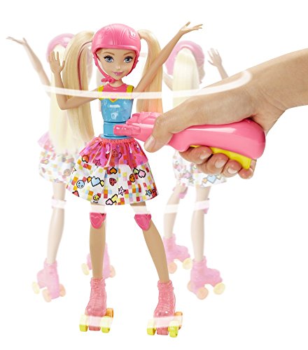 Barbie- Video Game Hero Light-Up Skates Doll Superhero&ampiacutena, Multicolor, (Mattel DTW17) , color/modelo surtido