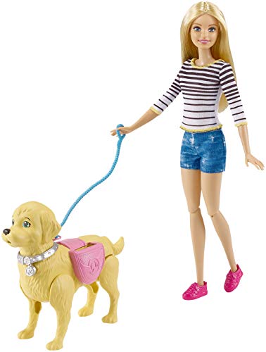 Barbie y su perrito popó, muñeca con accesorios (Mattel DWJ68)