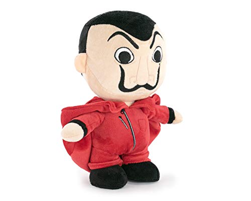 BARRADO La Casa de Papel - Peluche de La Casa de Papel con Máscara de Dalí - Calidad Super Soft (26 Cm, Display)