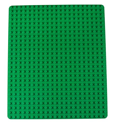 Base apilable para Construir - Compatible con Todas Las Grandes Marcas - Tacos Grandes - 41,28 x 34,93 cm - Verde