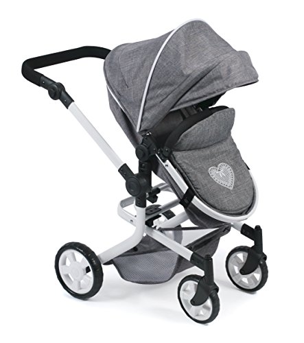 Bayer Chic 2000 595 76 Carrito de muñecas Mika, Jeans Gris