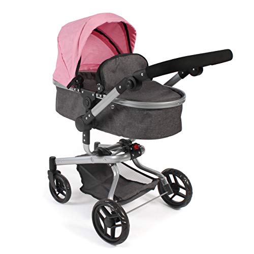 Bayer Chic 2000-Carrito para muñecas Yolo color rosa. (593 86)