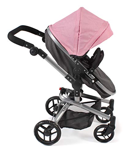 Bayer Chic 2000-Carrito para muñecas Yolo color rosa. (593 86)