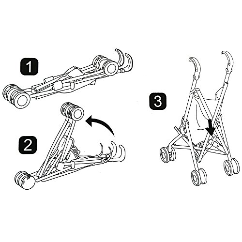 Bayer Design 30182AA Sillita de Paseo para muñecas, con cinturón de Seguridad, Cuatro Ruedas Dobles, Rosa, Princesa, Color, 58cm (30182)