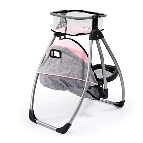 Bayer Design 63533Aa, Accesorios Juguetes, Trona Trio, Silla Alta, Asiento, Columpio Para la Muñeca, Rosado, Gris, Color Rosa, Hada