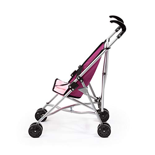 Bayer Design- Buggy para muñecas, plegable, con cintura, Color rosa con unicornio (30537AA)