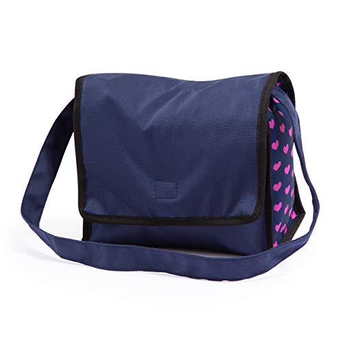 Bayer Design- Juego, Accesorios para muñecos bebé, 11 en 1, Kit Cuna de viaj, Saco de Dormir, Bolsa Bandolera y Productos de Cuidado, Color azul rosa con unicornio (61754AC) , color/modelo surtido