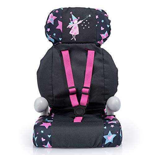 Bayer Design- Silla de Coche, Accesorios de Muñeca, Comcinturón, Moderno, Color Negro, Estrellas Comhada (67506Aa)