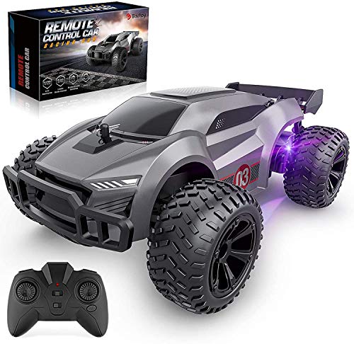 Baztoy Coche Teledirigido, Alta Velocidad Coche RC, 2.4GHz Rotación de 360°Coche de Juguetes Niños 2 3 4 5 6 7 8 9 10 11 12 13 Años, Coche Radiocontrol para Regalos Navidad Cumpleaños Juegos