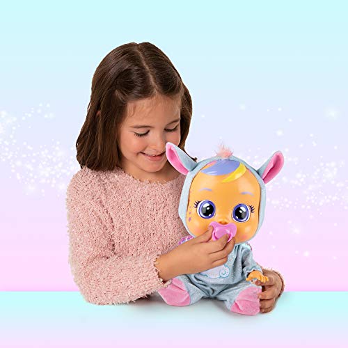 Bebés Llorones Fantasy Jenna - Muñeca Interactiva que llora de verdad con chupete y pijama de Pegaso