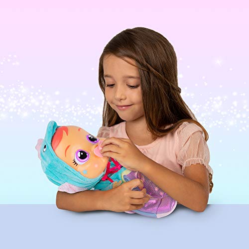 Bebés Llorones Fantasy Nessie - Muñeca Interactiva que llora de verdad con chupete y pijama de Animal Marino