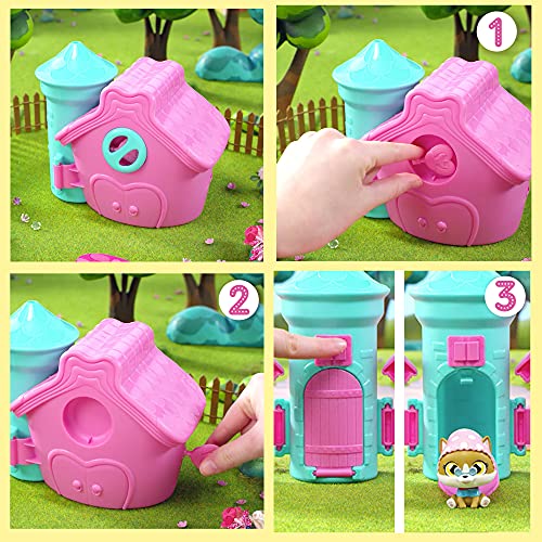 BEBÉS LLORONES LÁGRIMAS MÁGICAS Casa de Cuentos | Mini Castillo y su torre con 1 muñeca sorpresa y su mascota, que llora de verdad, con ropa y accesorios| Juguete para niñas y niños + 3 años