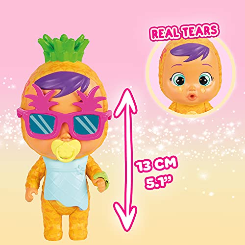 BEBÉS LLORONES LÁGRIMAS MÁGICAS Tutti Frutti La Fábrica de Pia | Playset con muñeca exclusiva Pia y 20 accesorios para crear mini batidos, zumos y gelatinas - Juguete +3 años