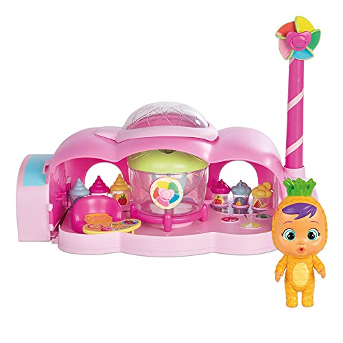 BEBÉS LLORONES LÁGRIMAS MÁGICAS Tutti Frutti La Fábrica de Pia | Playset con muñeca exclusiva Pia y 20 accesorios para crear mini batidos, zumos y gelatinas - Juguete +3 años