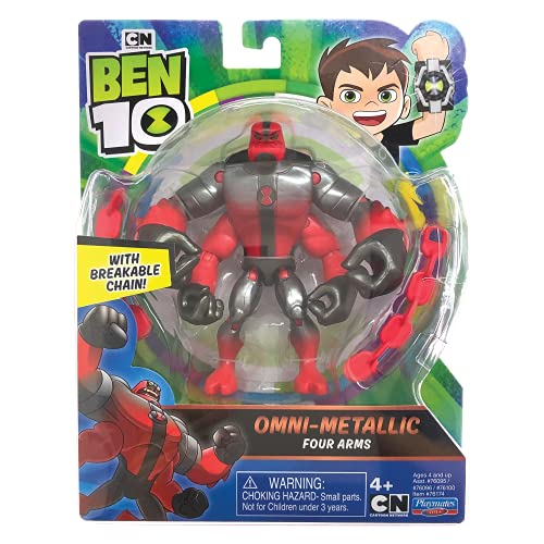 Ben 10 BEN66B10 Figuras de Acción Metálico Tema-Cuatro Brazos