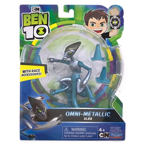 Ben 10 Figuras de acción con Tema metálico-XLR8, Multicolor, 8 x 3 x 10 cm (Flair Leisure Products BEN63000)