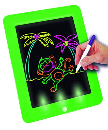 BEST DIRECT Fantastic Pad Visto en TV Pizarra Mágica con Luces Led y Cartones de Dibujo para Dibujar y Pintar Regalo para Niños No Ensucia Estimula la Creatividad