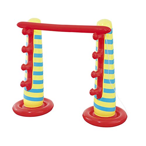 BESTWAY 52238 - Juego de Limbo Hinchable Rociador Limber Limbo 175x71x150 cm 4 Grados Dificultad Válvulas de Seguridad, Cámara de Agua y Parche de Reparación